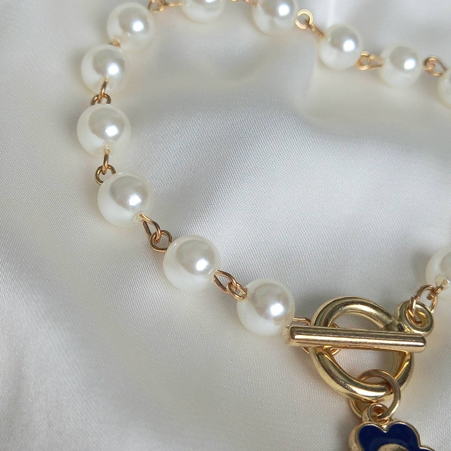 Blue Smiley Face Bracelet