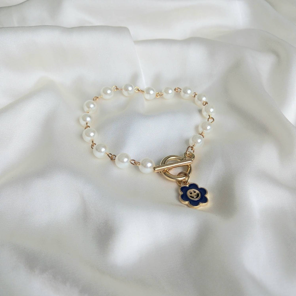Blue Smiley Face Bracelet