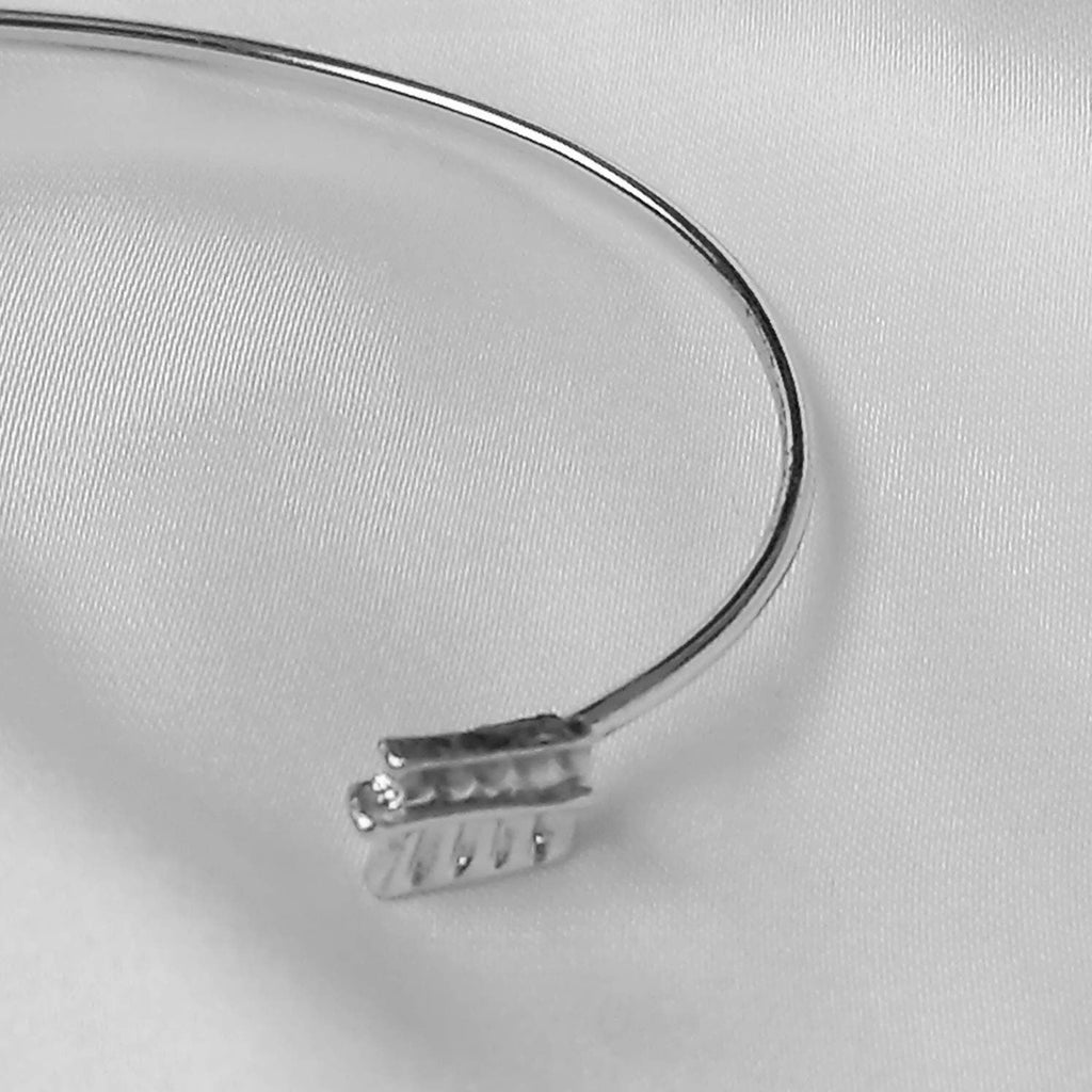 Silver Arrow Bangle Bracelet