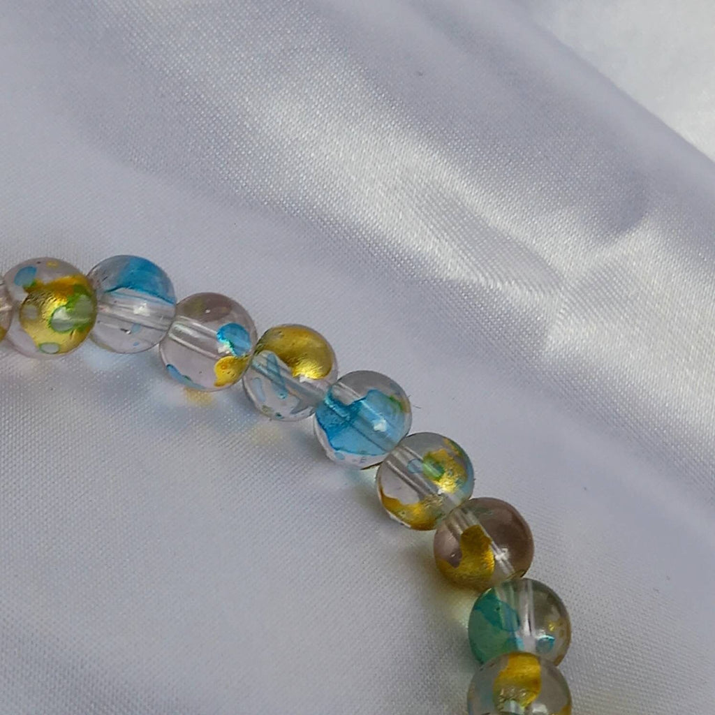 Blue & Gold Bead Bracelets