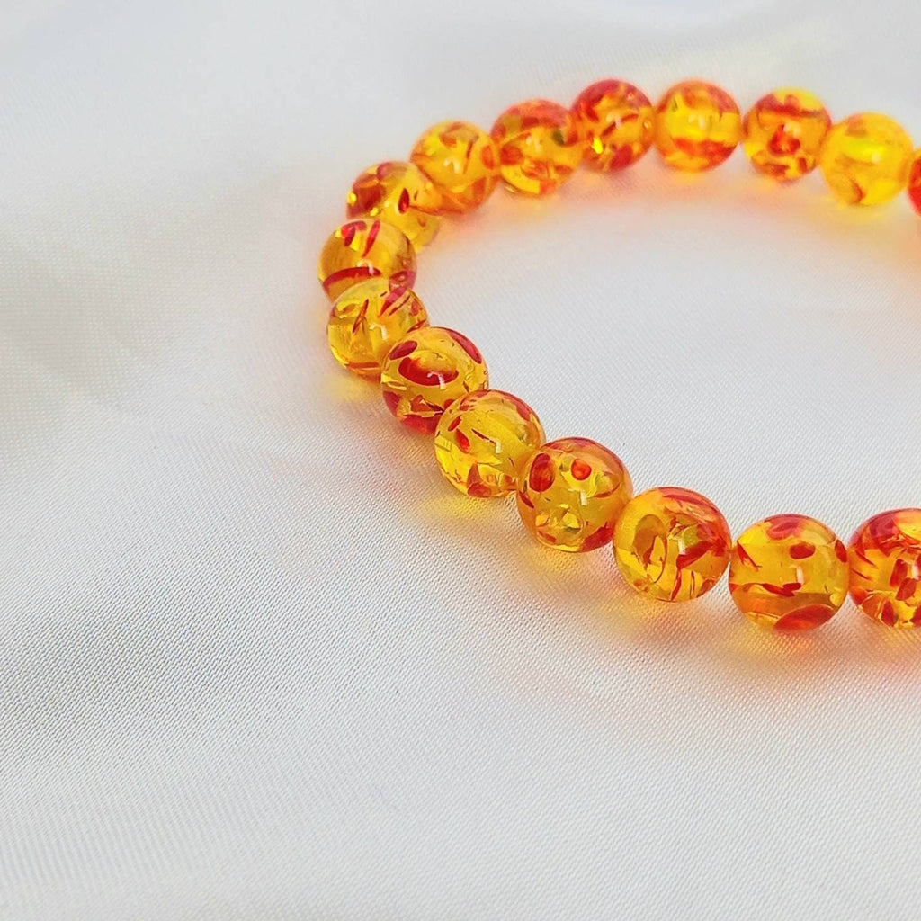 Orange Bead Bracelets