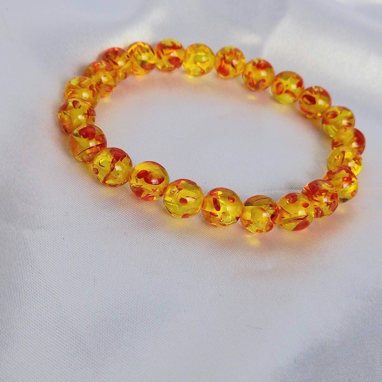 Orange Bead Bracelets