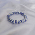 Blue Flower Bead Bracelets