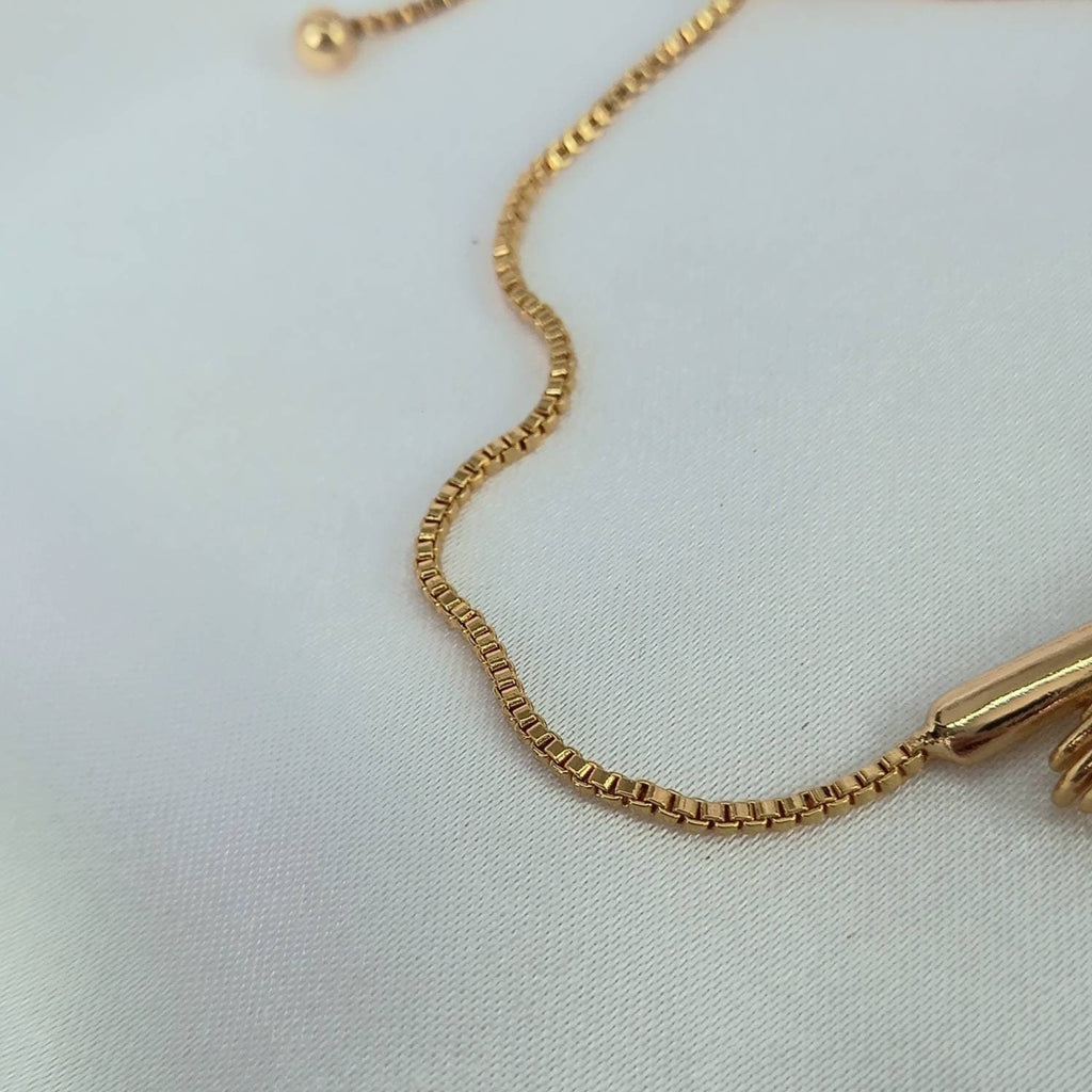 Gold Plated Hands Bracelet